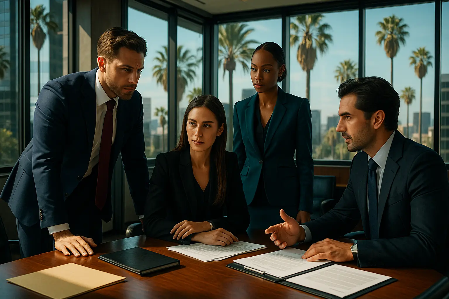 Suits L.A. Cast in Stylish Los Angeles Law Office